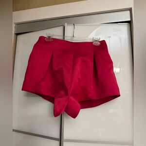 Zara hot pink shorts.